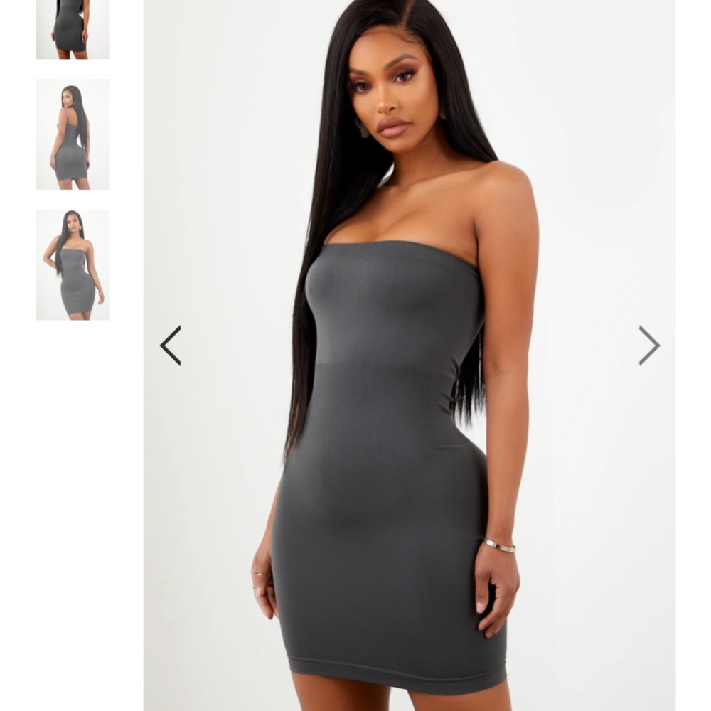 sorella boutique grey tube dress